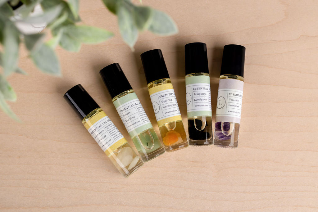 Coffret de roll-ons aux huiles essentielles naturelles – 5 huiles d'aromathérapie