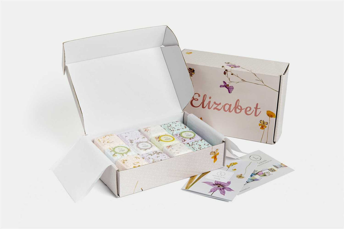 Coffret cadeau de 12 galets de douche – Aromathérapie naturelle
