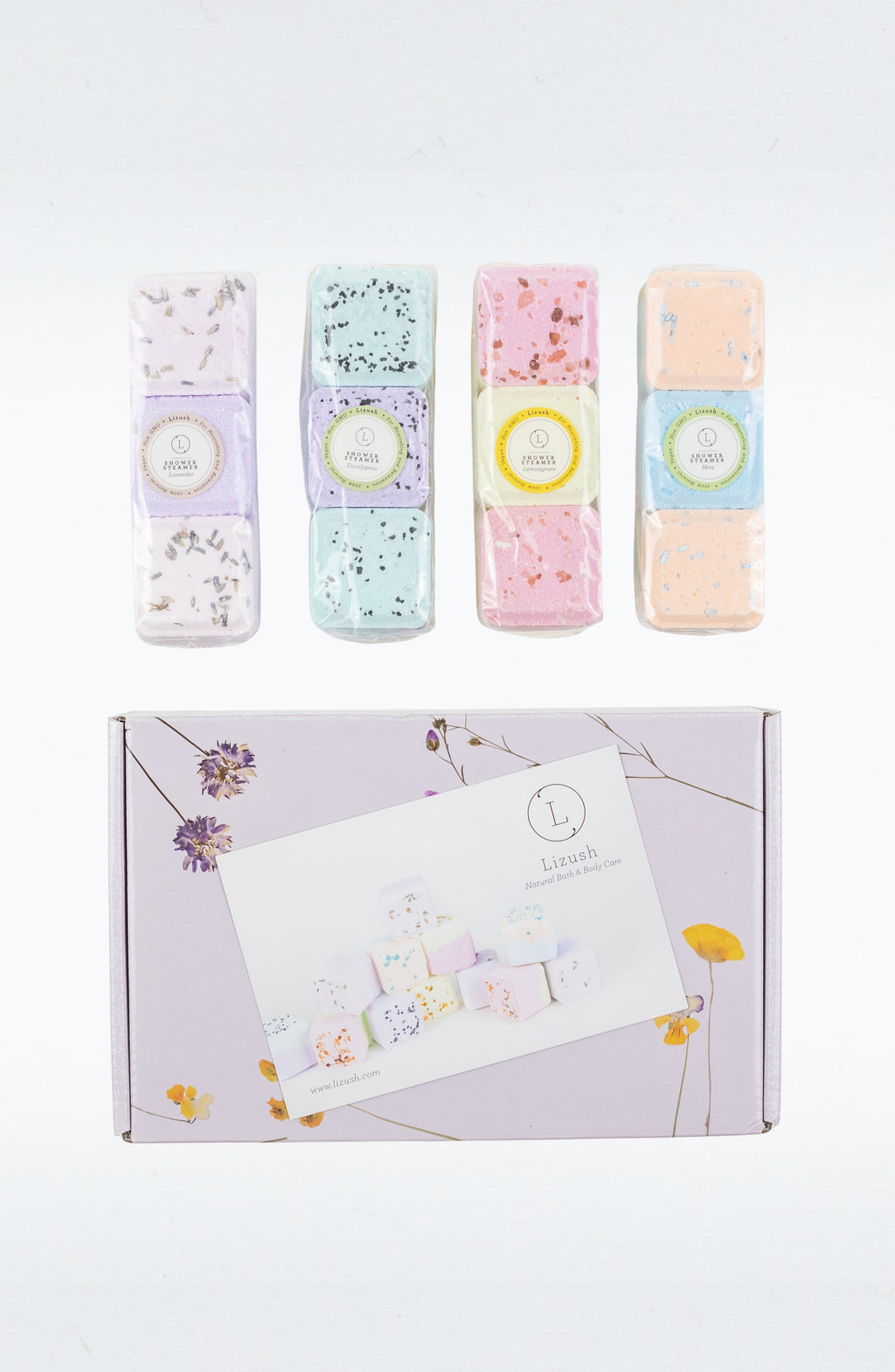 Coffret cadeau de 12 galets de douche – Aromathérapie naturelle