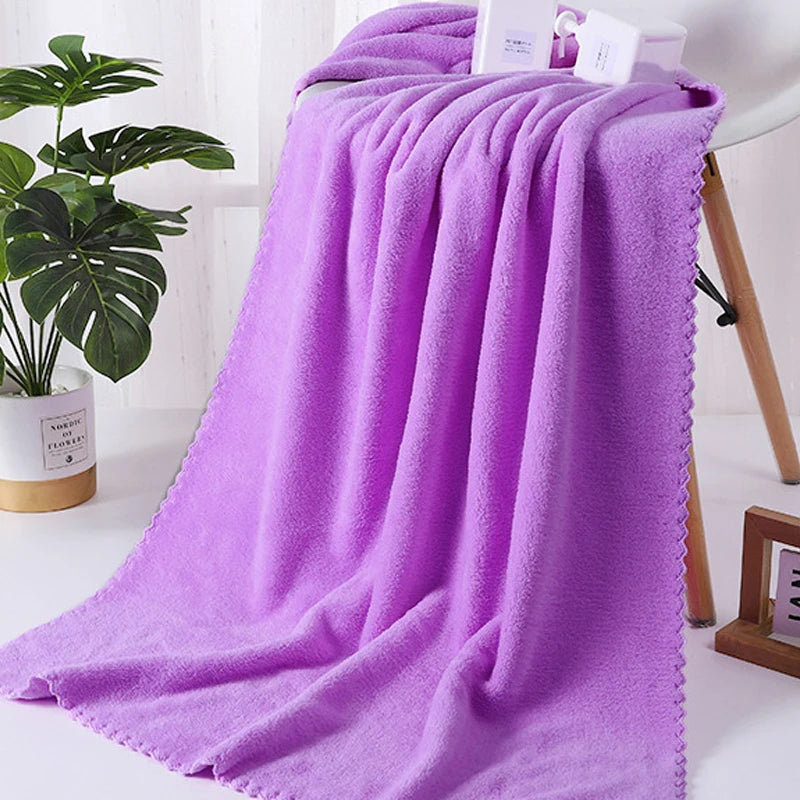 Ensemble de serviettes de bain en polaire corail