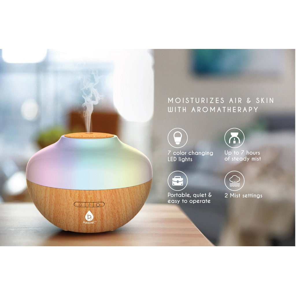 Diffuseur d'aromathérapie et coffret d'huiles essentielles Pursonic