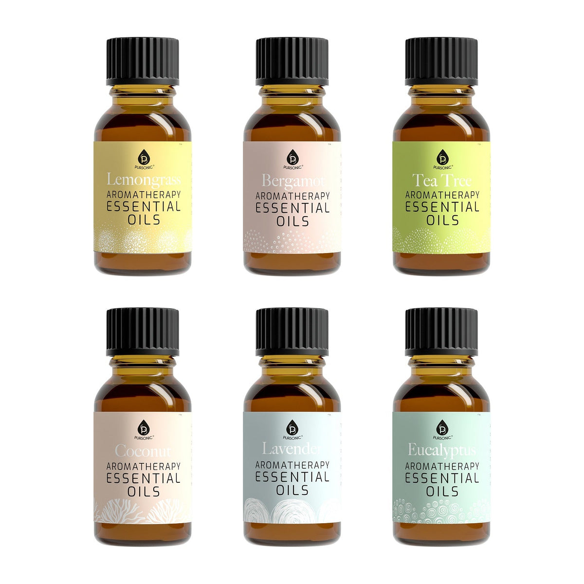 Huiles essentiels aromathérapie - Paquet de 6