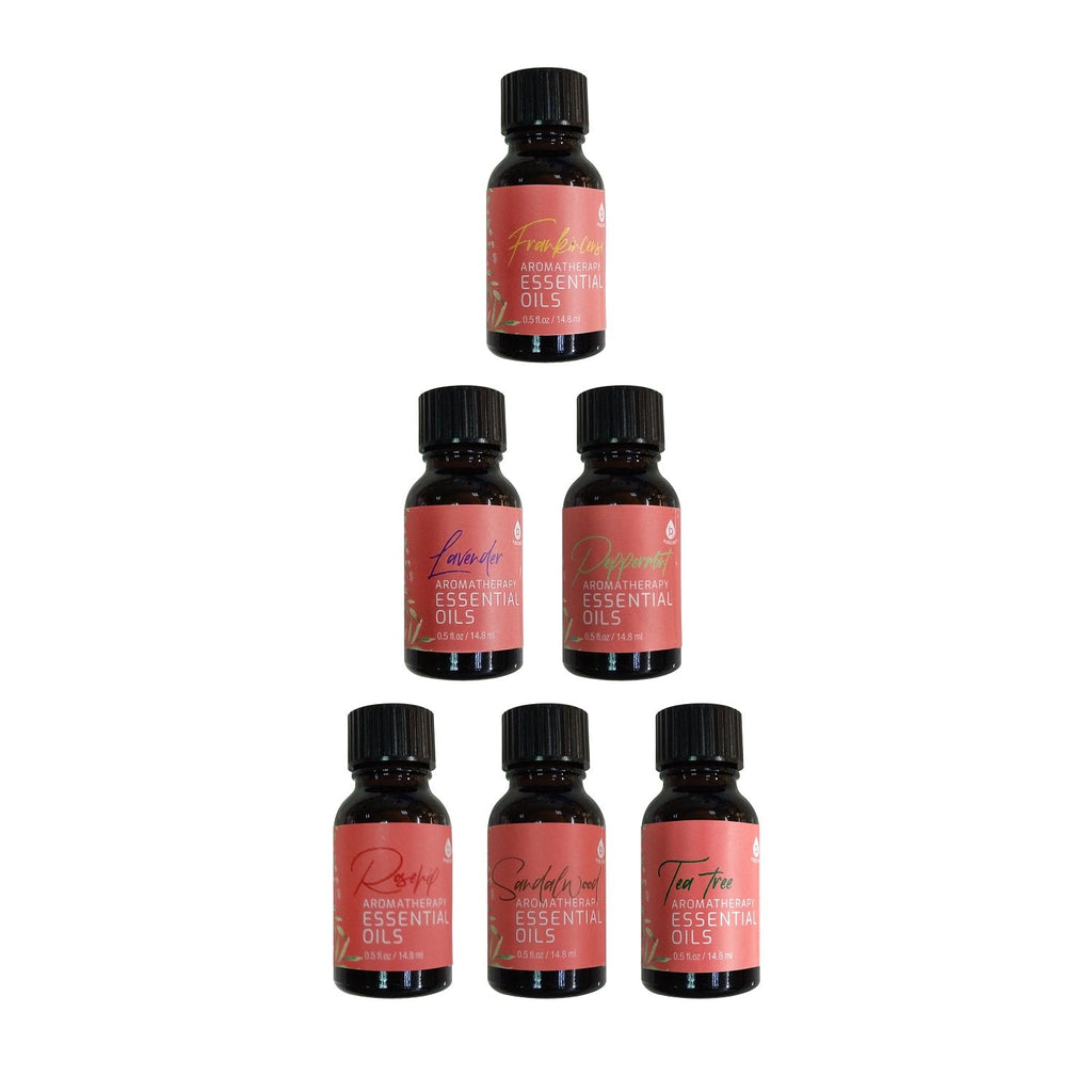 Lot de 6 huiles essentielles pour aromathérapie