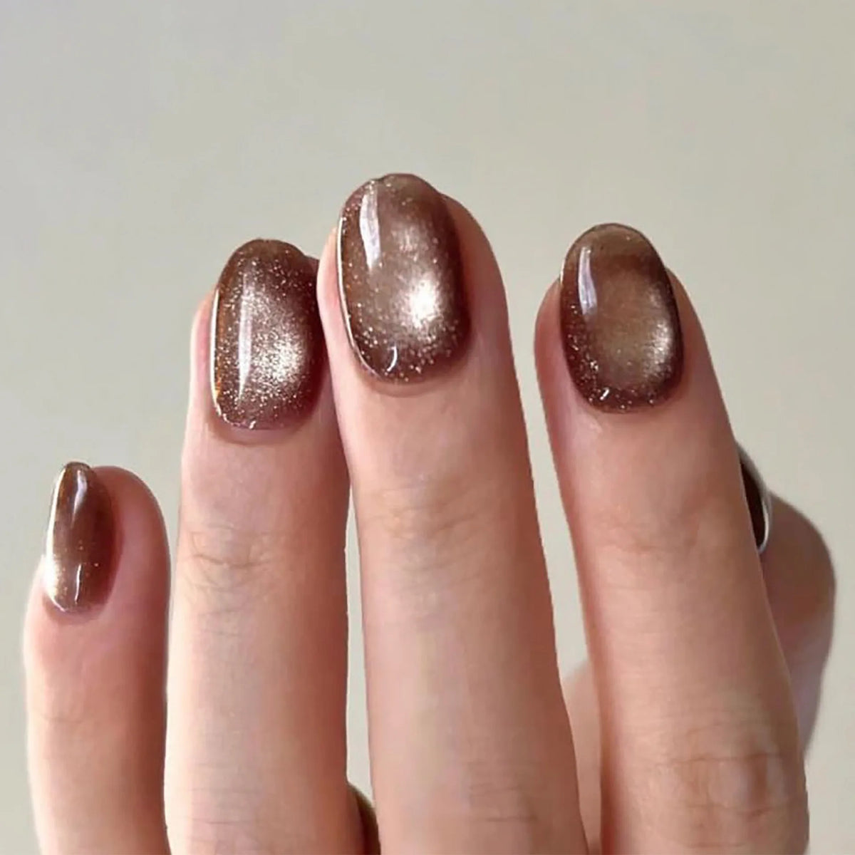 Lot de 24 faux ongles en acrylique courts et arrondis