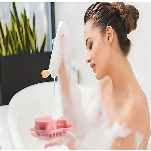 Brosse de massage et nettoyagw de bain en silicone