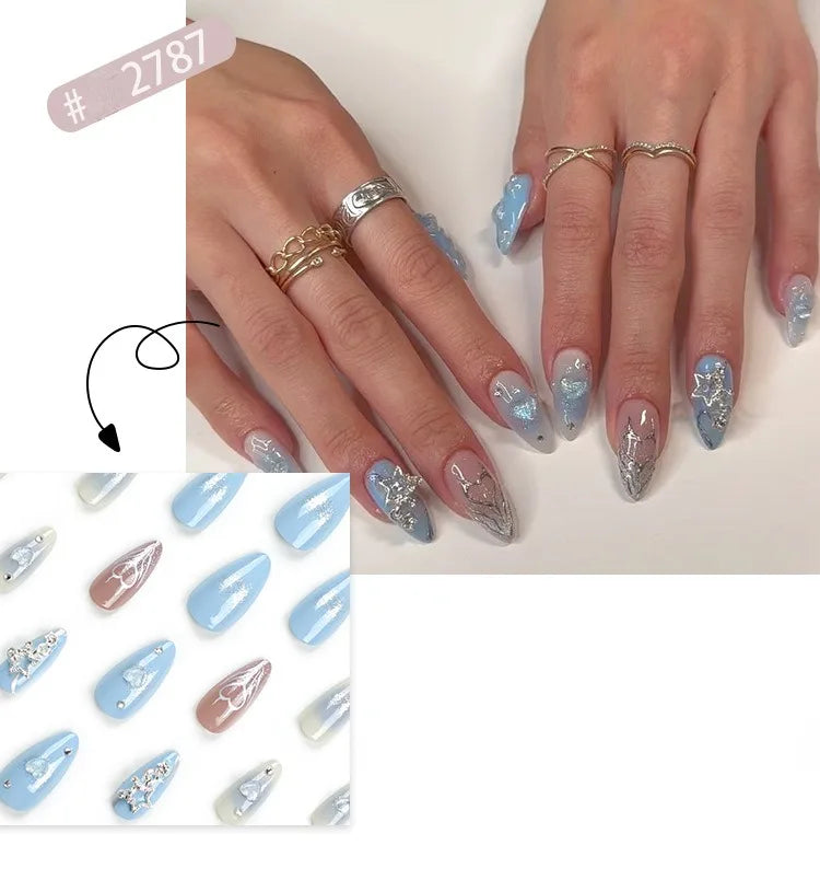 Faux ongles 3D 24 Pcs