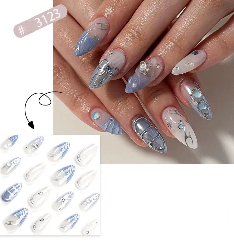 Faux ongles 3D 24 Pcs