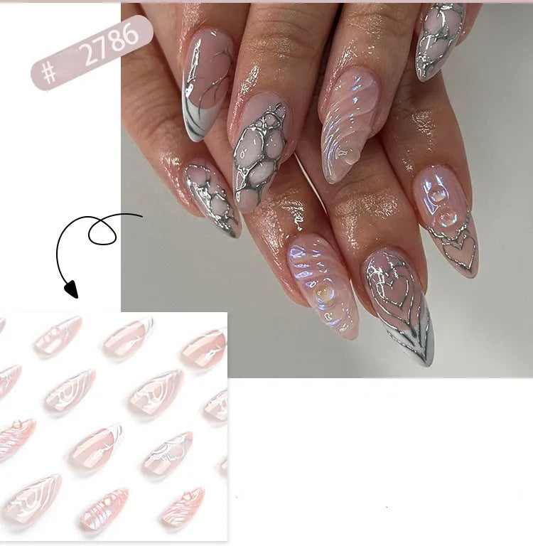 Faux ongles 3D 24 Pcs