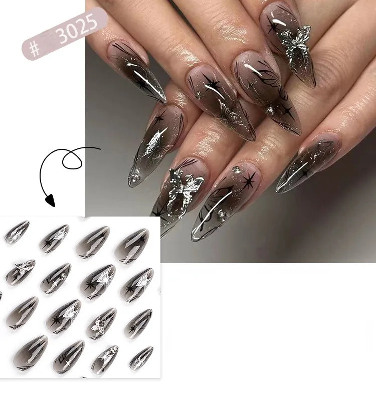 Faux ongles 3D 24 Pcs