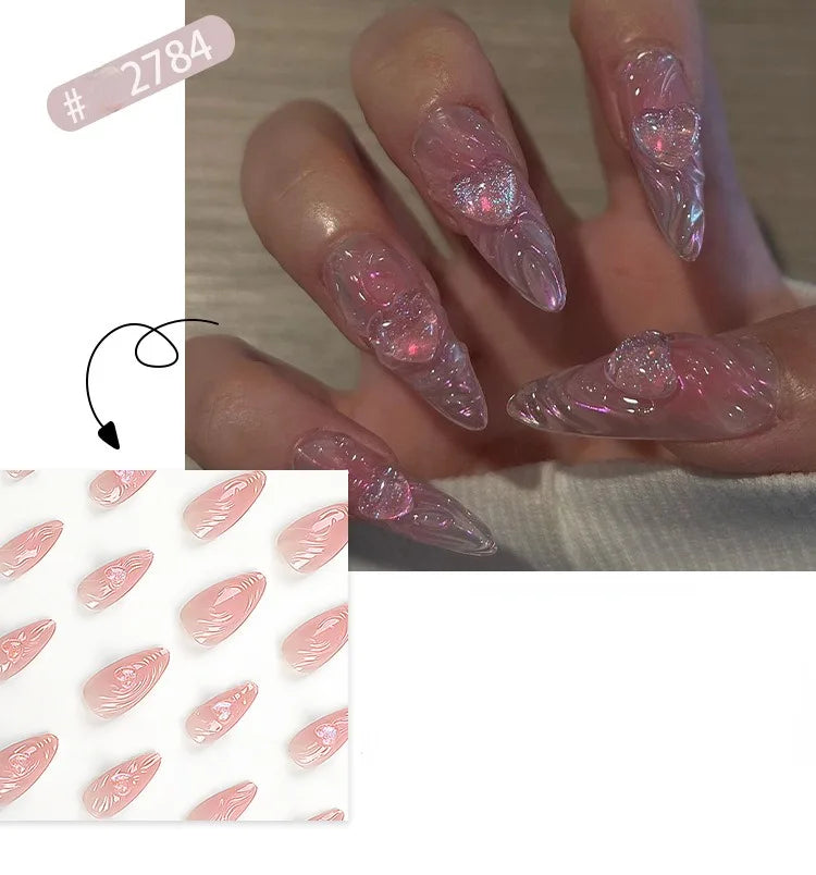 Faux ongles 3D 24 Pcs