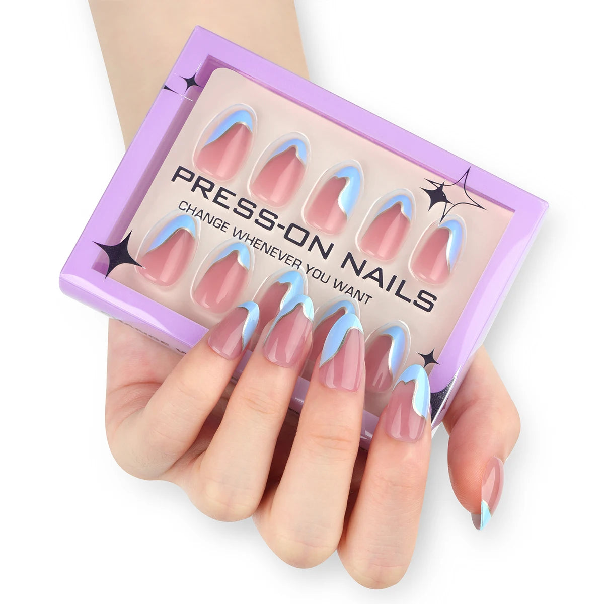 Faux ongles 30pcs à la française
