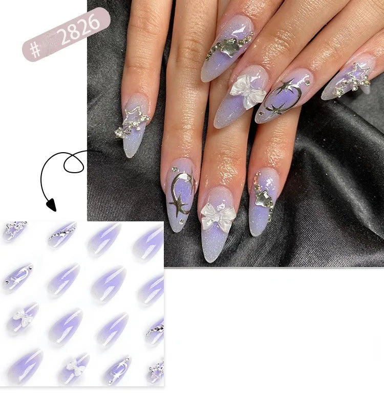 Faux ongles 3D 24 Pcs