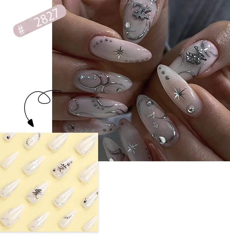 Faux ongles 3D 24 Pcs