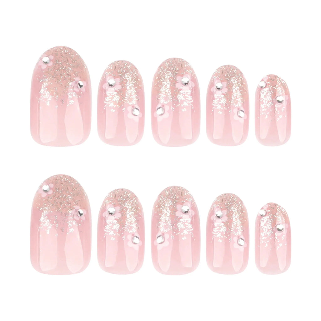 Lot de 24 faux ongles souples en acrylique