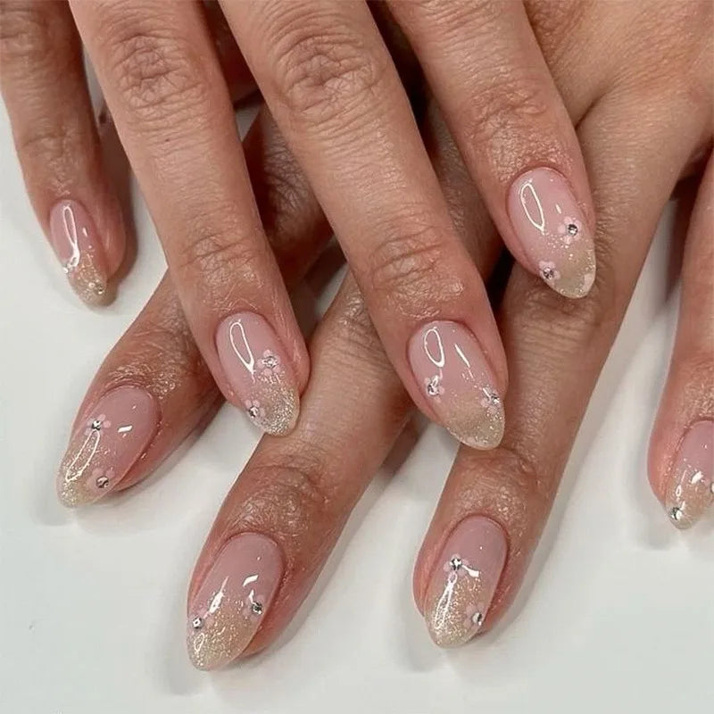 Lot de 24 faux ongles souples en acrylique