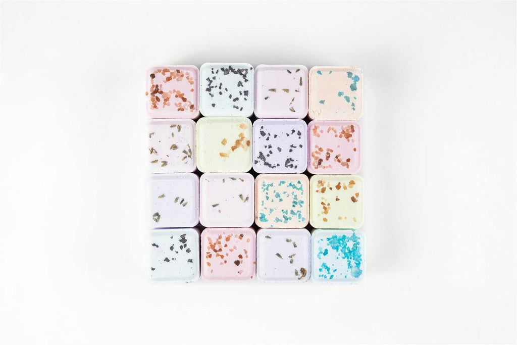 Coffret cadeau de 12 galets de douche – Aromathérapie naturelle
