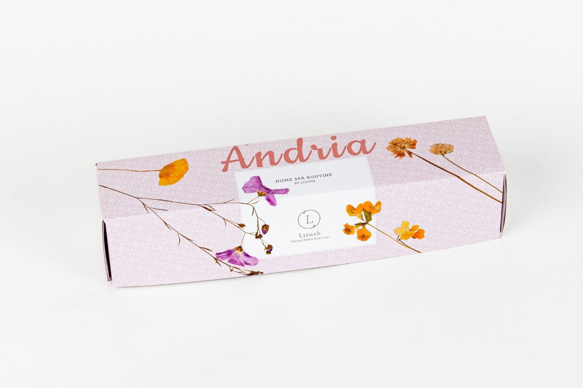 Coffret cadeau de 5 pastilles de douche CBD à la lavande en forme de cœur