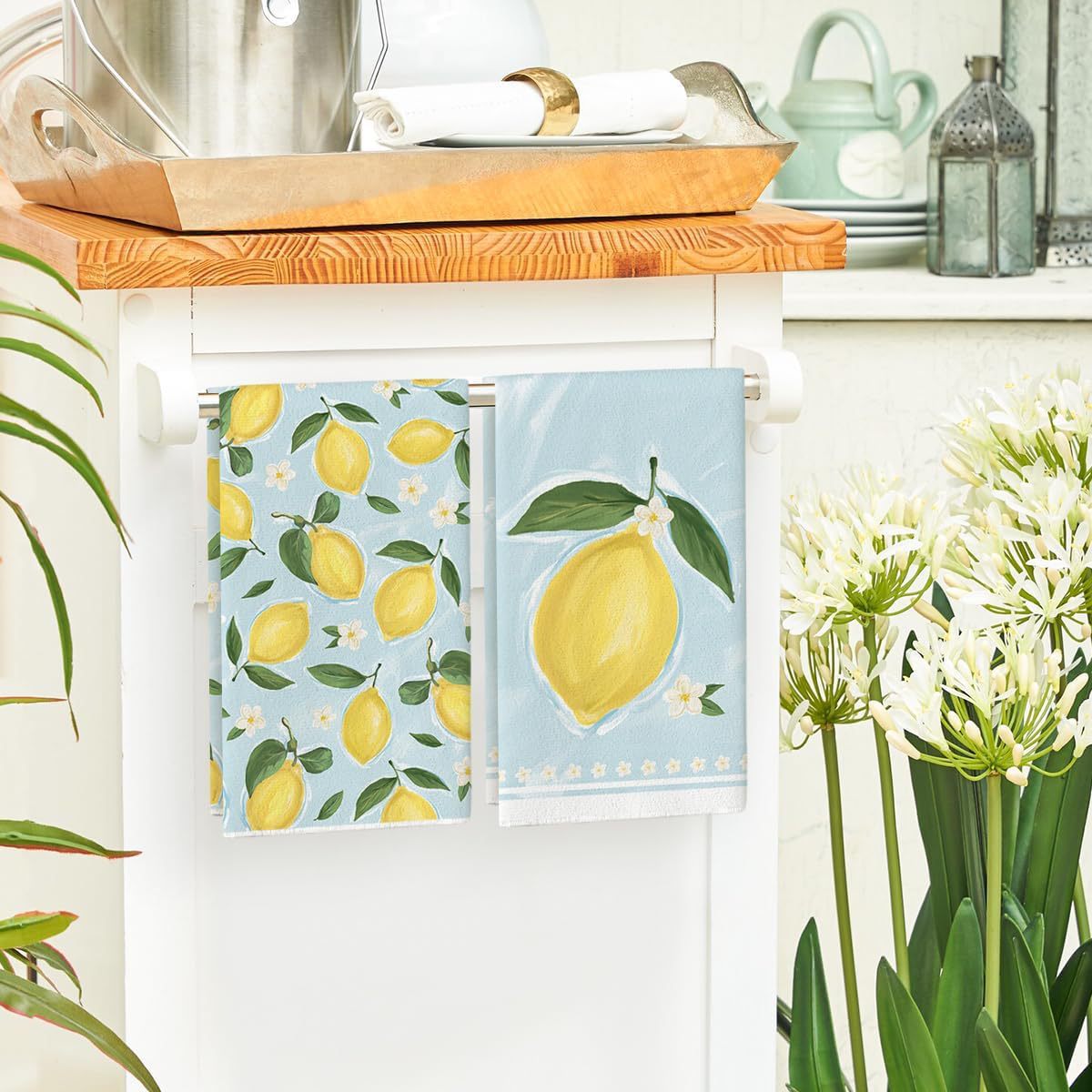 Serviettes de cuisine décoratives - Plusieurs motifs