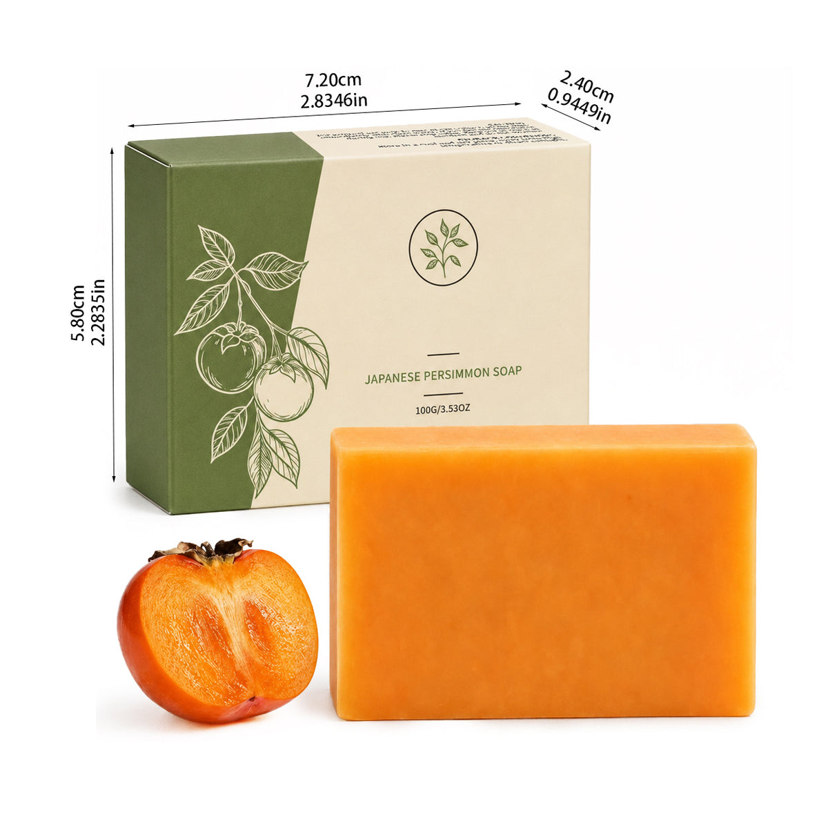 Savon pour le corps au kaki - 100g