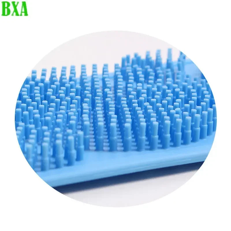 Brosse exfoliante pour le dos en silicone