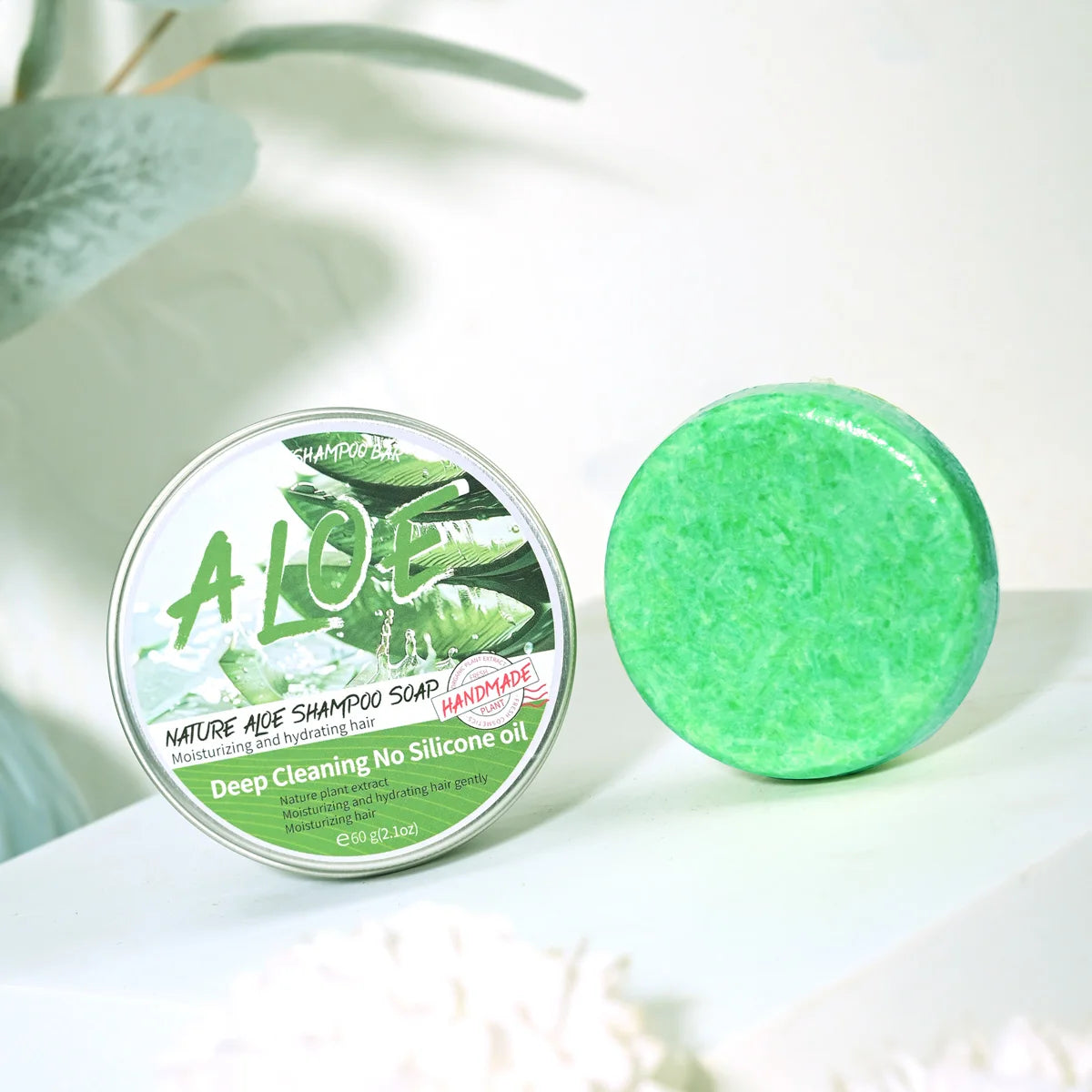 Shampooing solide à l’aloe vera