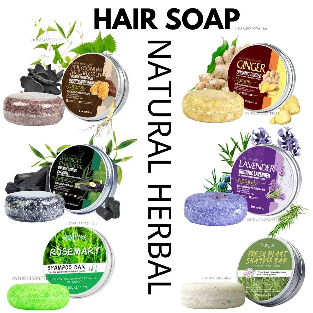 Barres de shampoing solides naturelles
