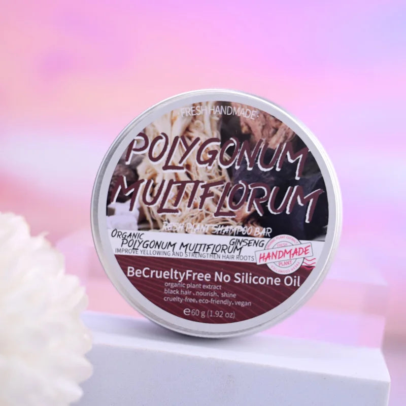 Shampooing solide au Polygonum – Soin fortifiant pour les cheveux 60g