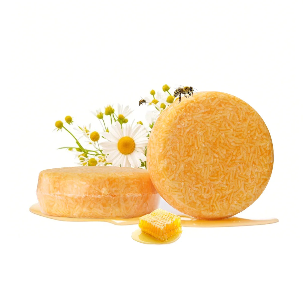 Barre de shampoing solide au miel biologique