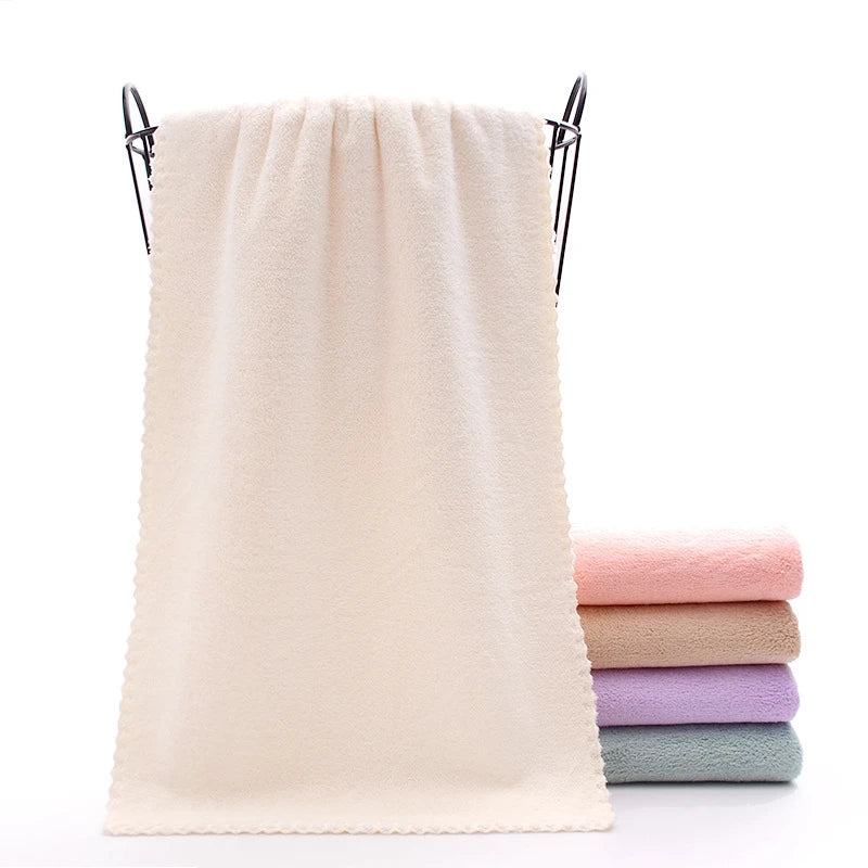 Ensemble de serviettes en polaire corail